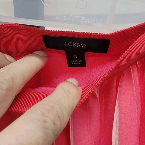 J. Crew Chiffon Peekaboo Pleated Skirt - Picture 4 of 4